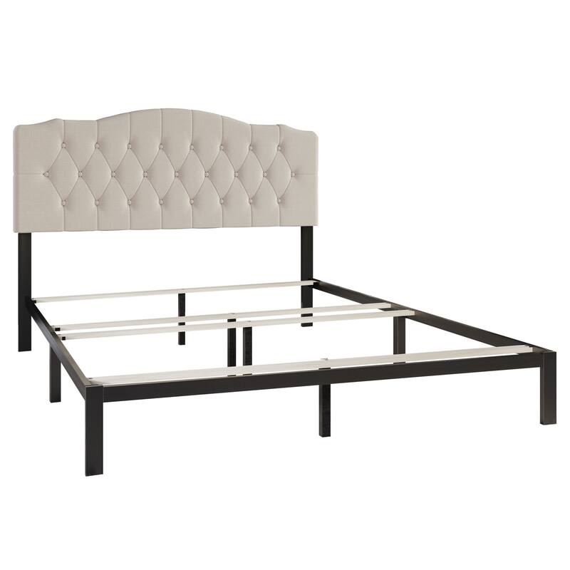 CraftPorch 2 Piece Bedroom Bench Set Transitional Button Tufted Bed