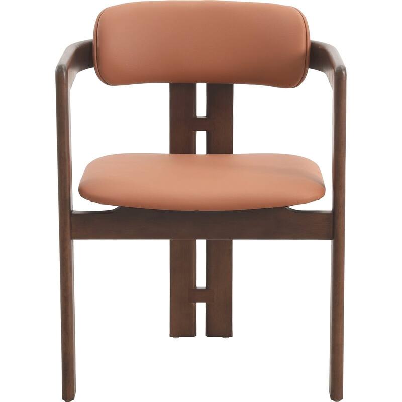 Velo Solid Wood Dining Chair Open Back Modern Accent Side Armchair
