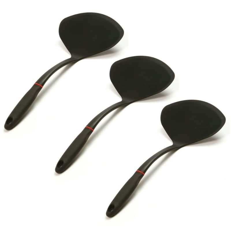 Norpro 13" Non-Stick Grip-EZ Extra-Wide Omelet / Pancake Flipper Turner Spatula - 3-pack