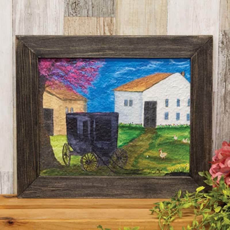 Spring Glory Textured Framed Print Farmhouse Wall Art - 13” x 0.50” x 11”