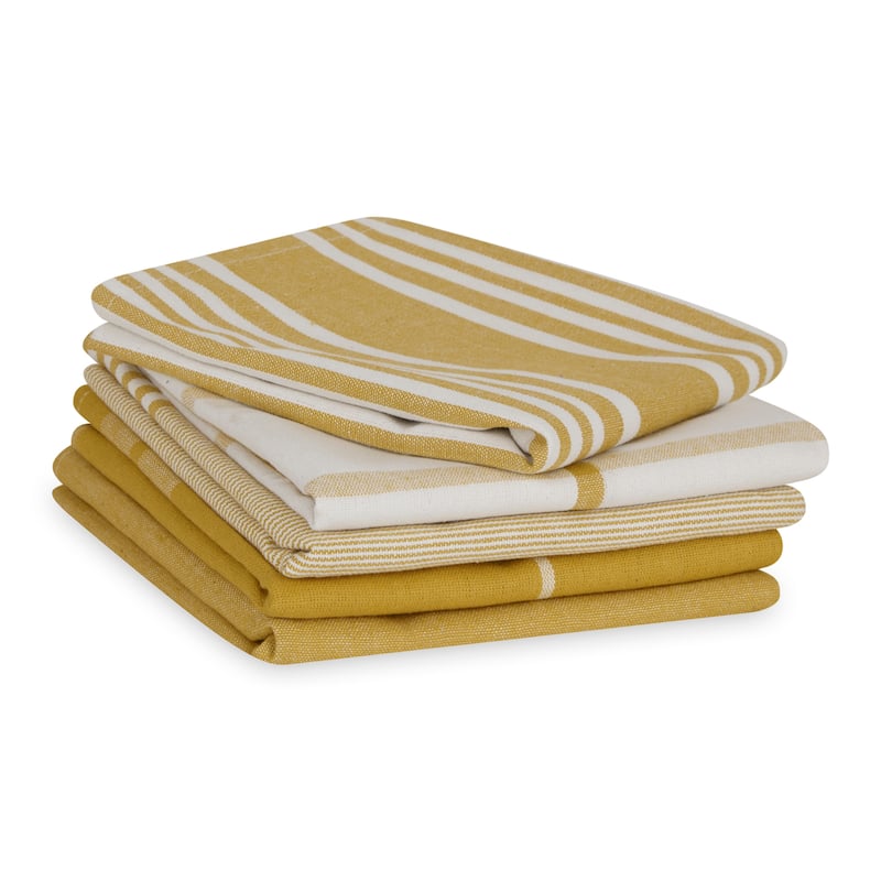 Classic Oversized Woven Dishtowels (Set of 5)