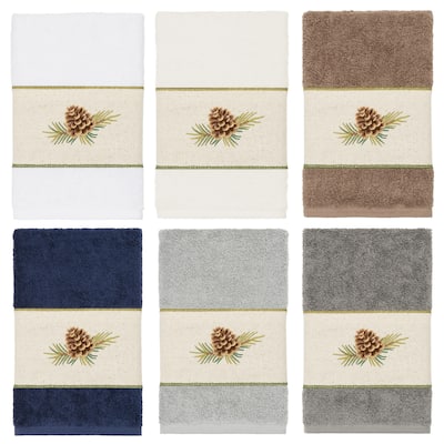 Authentic Hotel and Spa 100% Turkish Cotton Pierre Embellished Hand Towel