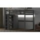 preview thumbnail 6 of 14, Gray Full Size Wood Loft Bed with Wardrobe and Storage Shelves