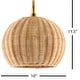 preview thumbnail 8 of 7, Artistic Weavers Meena Modern Rattan Wall Sconce - 11.5"H x 10"W x 14"D