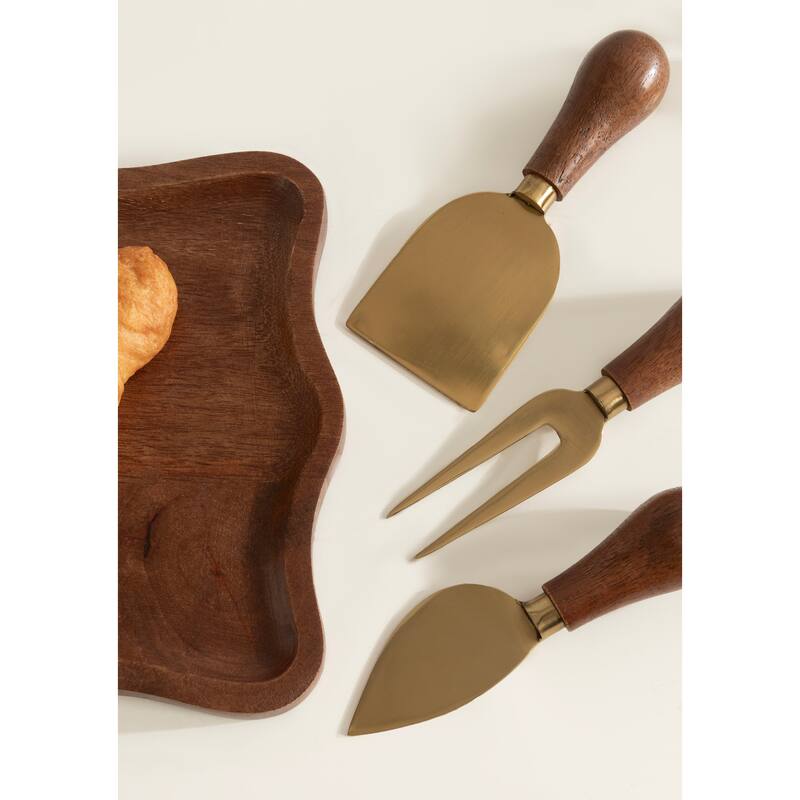 Kate and Laurel Waylock Cheese Board with Utensils
