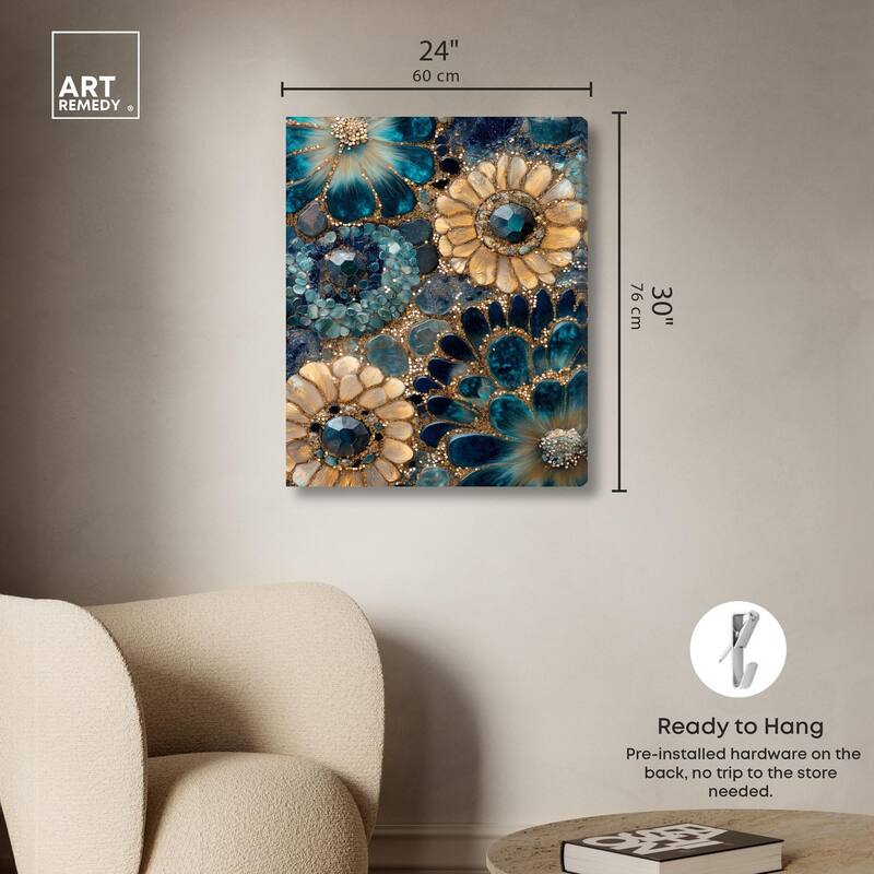 Opulent Geode III Canvas by Art Remedy, Gallery Wrapped