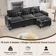 preview thumbnail 102 of 109, Modular Cloud Chenille Sectional Sofa with Ottomans, Deep Seat Convertible L-Shaped or U-Shaped Couch