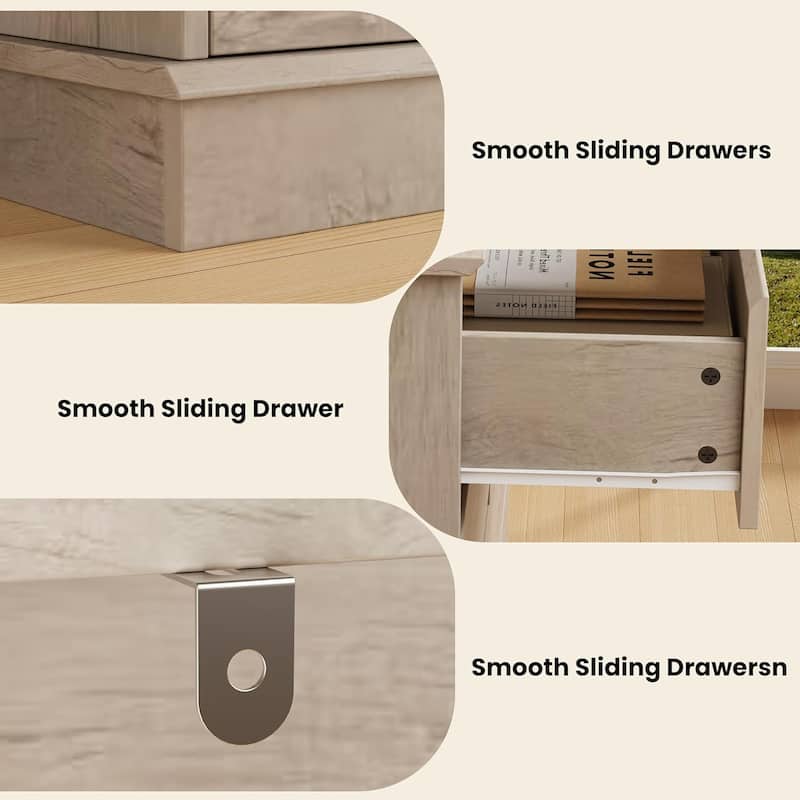 8 Drawer Dresser for Bedroom, Wide Wooden Chest of Drawers with Wide Top for Closet