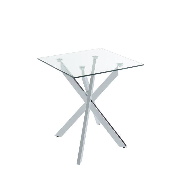 Glass Top Coffee Table End Table Console Table for Living Room 3pcs/set