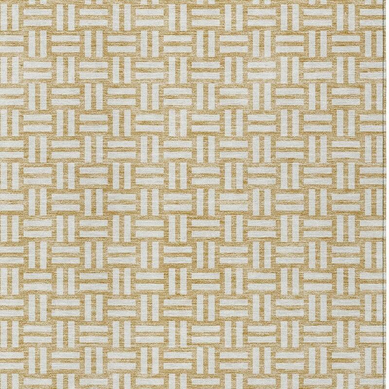 HomeRoots Geometric Transitional Rectangle Outdoor Rug
