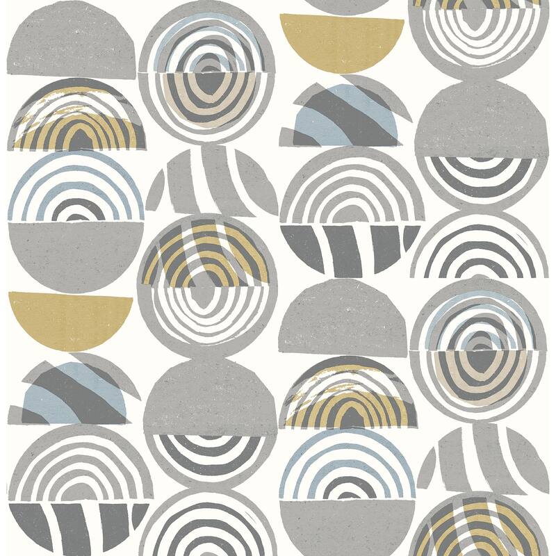 A-Street Prints Mage Grey Mod Geometric Wallpaper