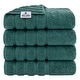 preview thumbnail 27 of 45, American Soft Linen 100% Cotton Turkish Bath Towels Large, 4 Pack Luxury Hotel Spa Quality Turkish Bath Towels Bathroom Sets Teal