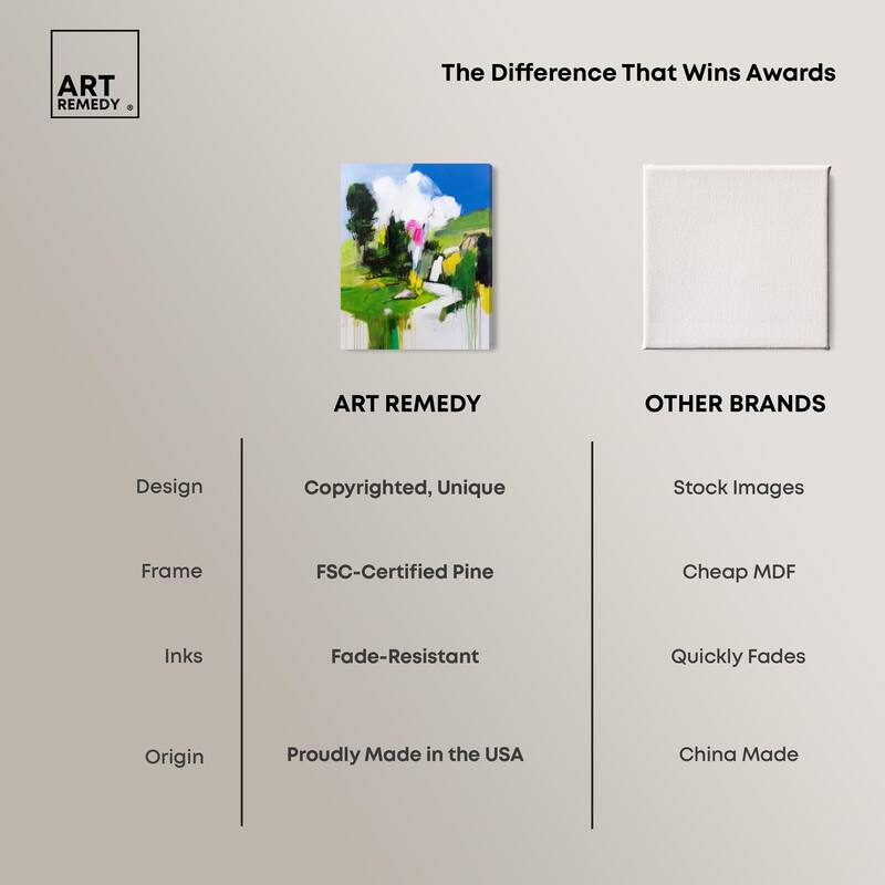 Swiss Fields Canvas by Art Remedy, Gallery Wrapped