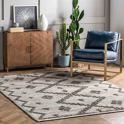 Nuloom Julianne Handmade High-Low Jute Moroccan Area Rug