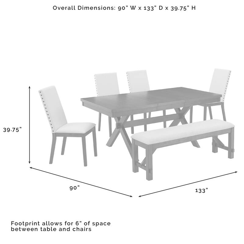 Crosley Hayden 6Pc Dining Set