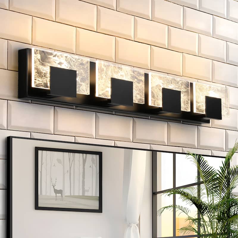 Modern Bathroom Vanity Light LED Dimmable Wall Sconce with UL Certified - 16 inches and above
