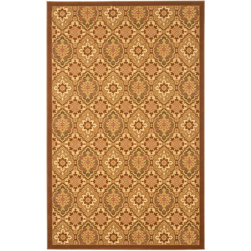 SAFAVIEH Treasures Trudel Oriental Rug - 5'1" x 8' - Brown/Creme