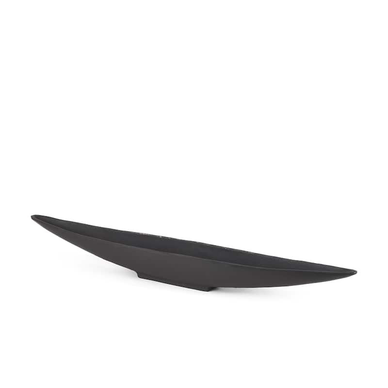 Piero Large Matte Black Metal Decorative Bowl Bed Bath & Beyond