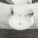 preview thumbnail 2 of 6, 16 in. x 11 in. White Ceramic Rectangle Wall Mount Bathroom Sink with Single Faucet Hole (Right Faucet Hole) - 16x11 inch
