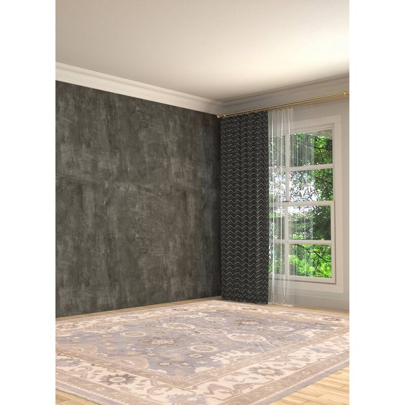 ECARPETGALLERY Hand-knotted Royal Oushak Light Denim Blue Wool Rug - 9'1 x 12'0