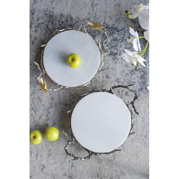 A&B の「Alvada Decorative Marble トレー A&B Home Alvada Decorative Marble Tray - Bed Bath & Beyond - 19531532
