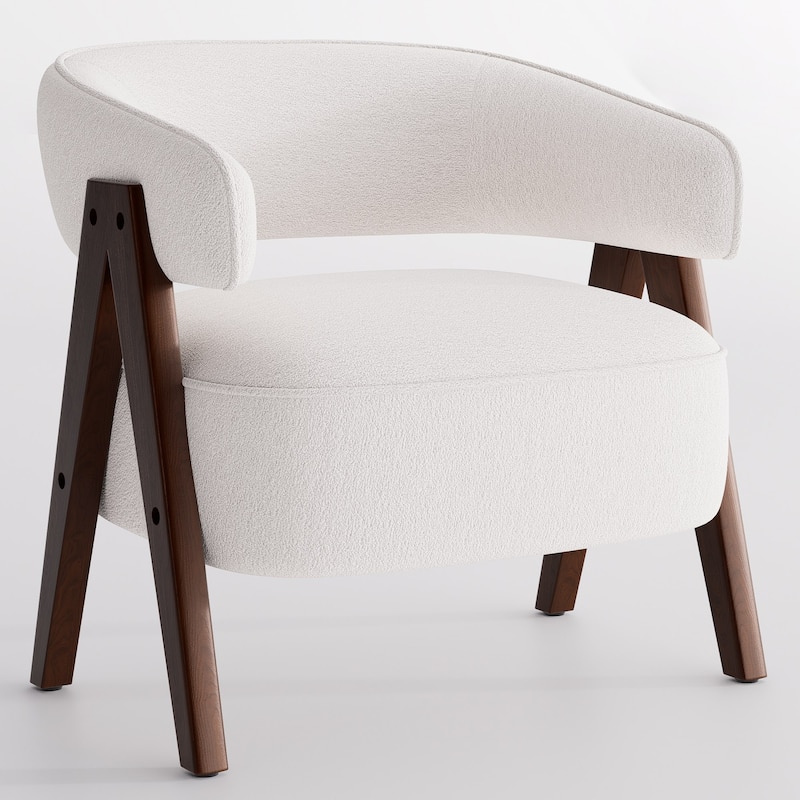 Accent Arm Chair Single Fabric Living Room Chair 27.56" W x 23.62" D x 27.95" H