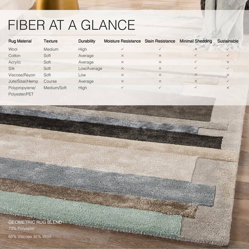Parallel Handmade Geometric Area Rug
