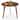 Gymax 35.5'' Triangle Dining Table Farmhouse Kitchen Table w/ Solid