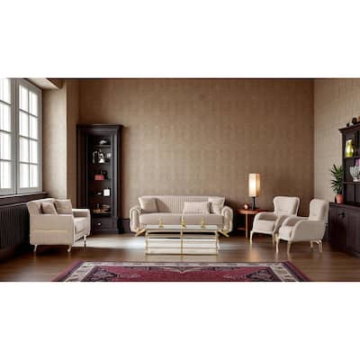 Ravilo 4 Pieces Living Room Sets 1 Sofa 1 Love seat 1 Chair