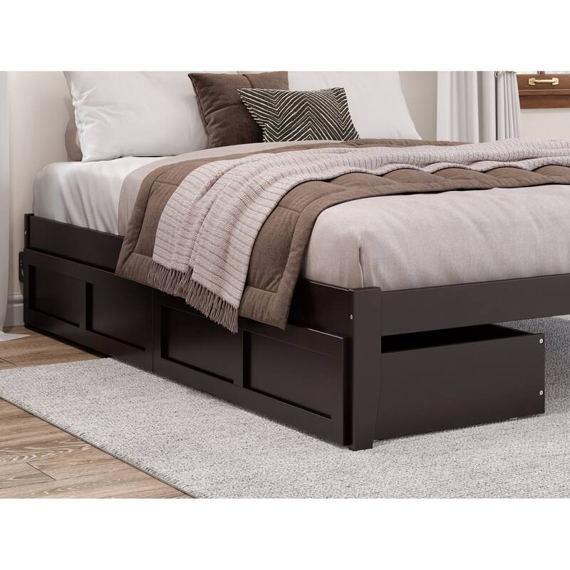 AFI Queen/Twin XL Size Storage Drawers in Espresso - N/A