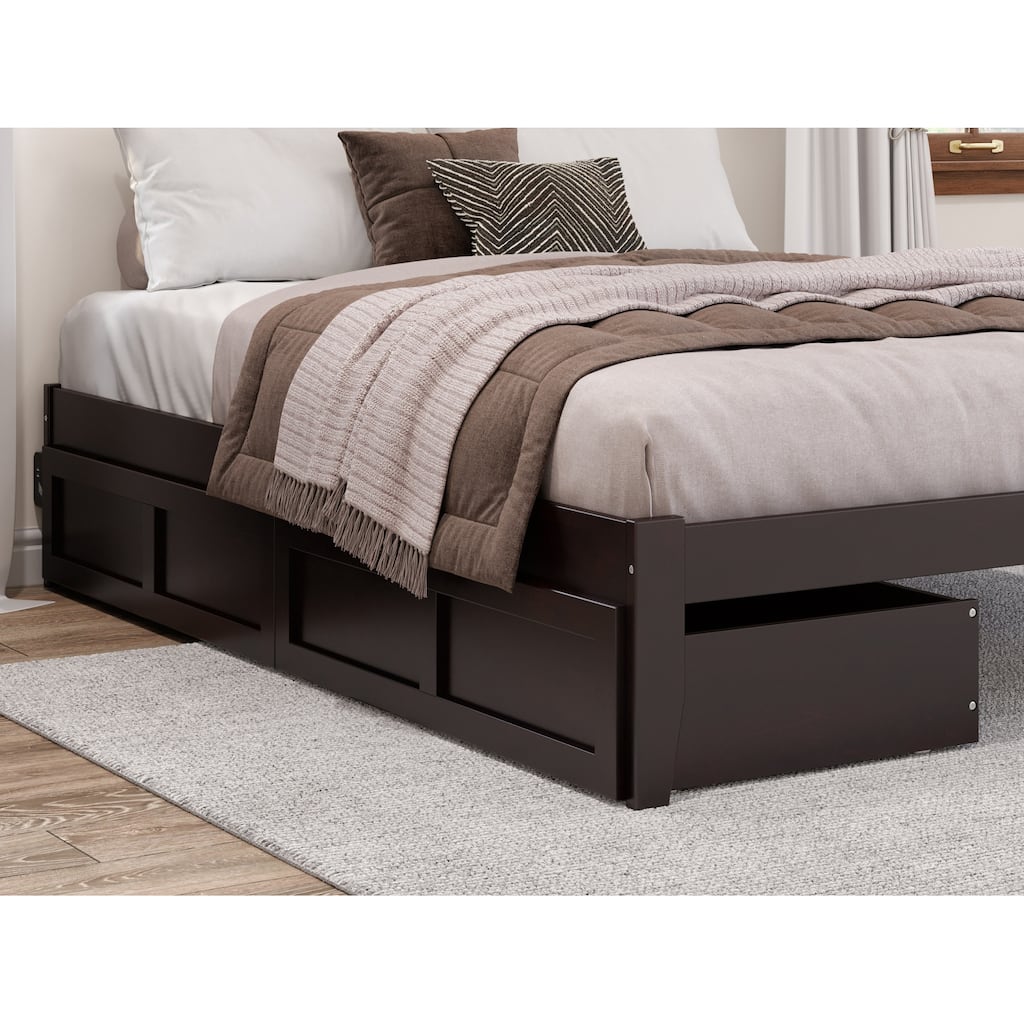 AFI Queen/Twin XL Size Storage Drawers in Espresso