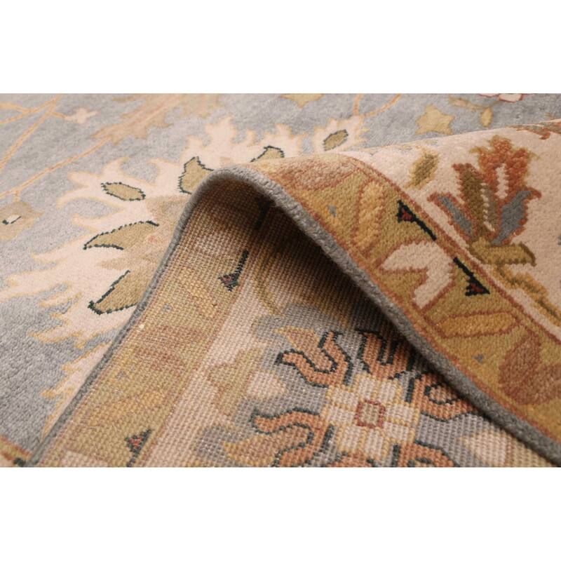 ECARPETGALLERY Hand-knotted Jules Serapi Light Denim Blue Wool Rug - 8'11 x 11'11