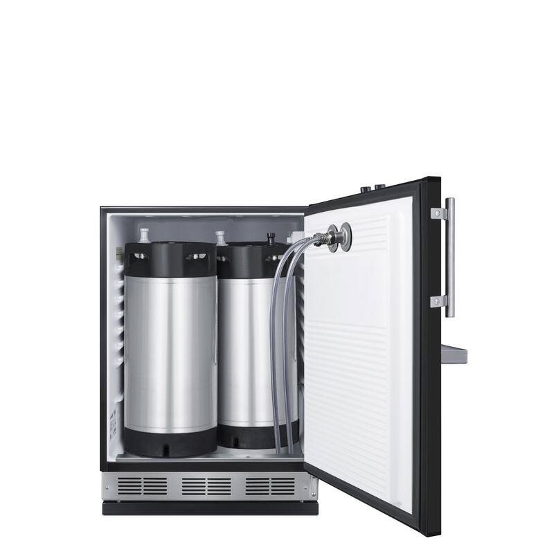 Summit SBCFRTPCF 24" Wide 5.3 Cu. Ft. Built-In Double Tap Coffee