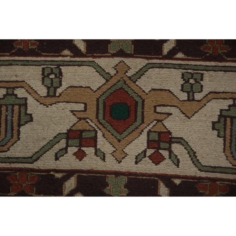 Hand Knotted Oriental 100% Wool Carpet Traditional Medallion Green Sumak Area Rug - 9' 10'' X 8' 0''