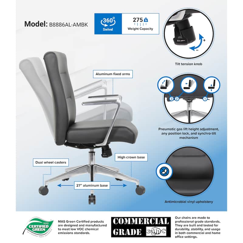 BOSS Modern Conference Chair - Black