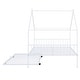 preview thumbnail 28 of 28, Full Size Metal House Bed with Twin Size Trundle