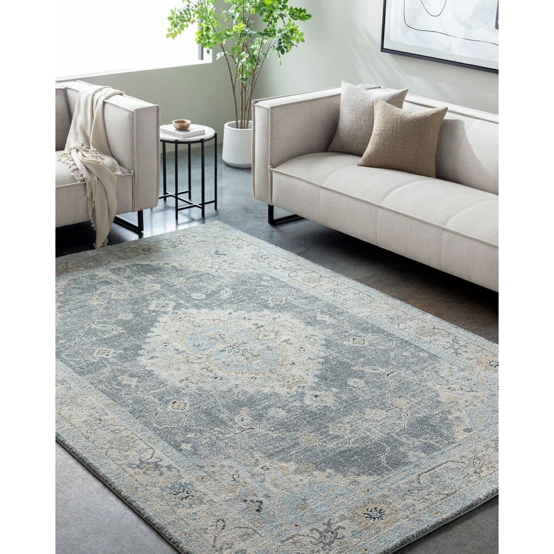 Livabliss Avellino Traditional Area Rug - 12' x 15' - Medium Grey
