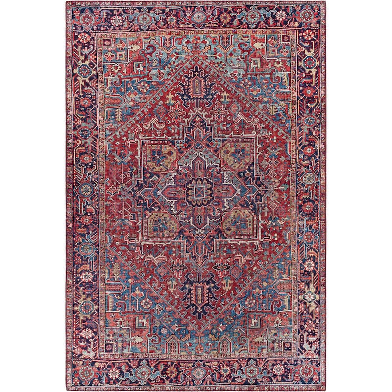 Livabliss Iris Updated Traditional Medallion Area Rug