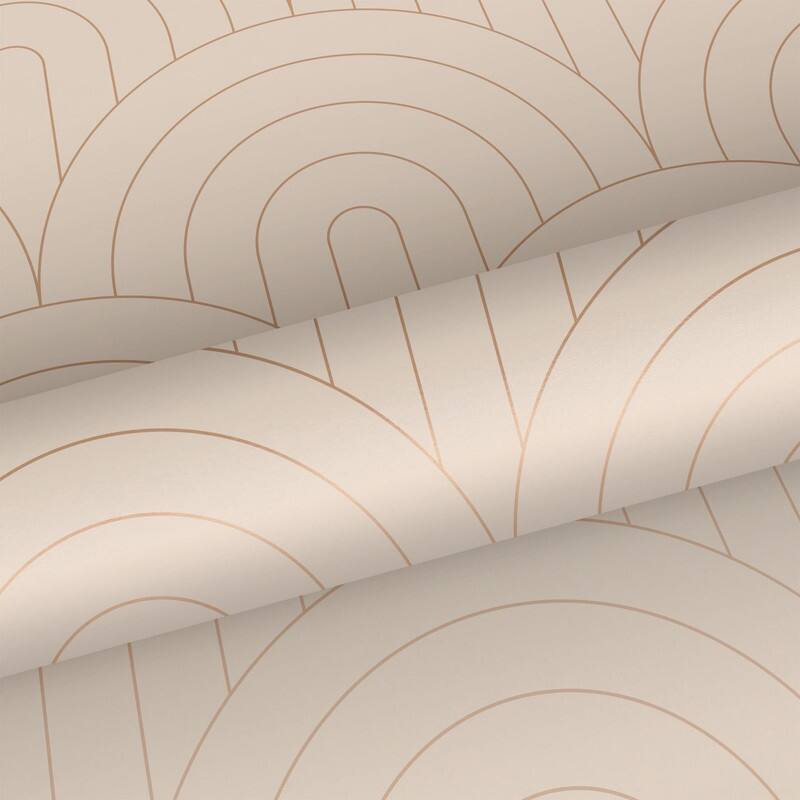 ESTA Home Lalique Pink Art Deco Motif Wallpaper