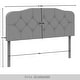 preview thumbnail 15 of 17, CraftPorch Elegant Button-Tufted Upholstered Headboard