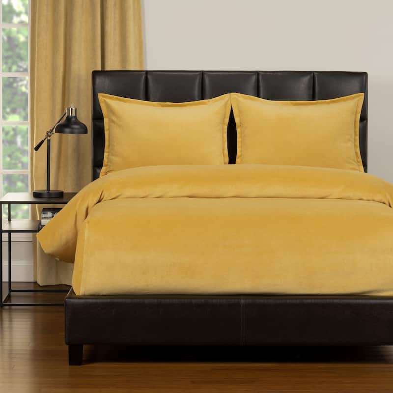 Mixology Padma 3 Piece Bed Cap Comforter Set with Sewn Corners - Pollen - Queen