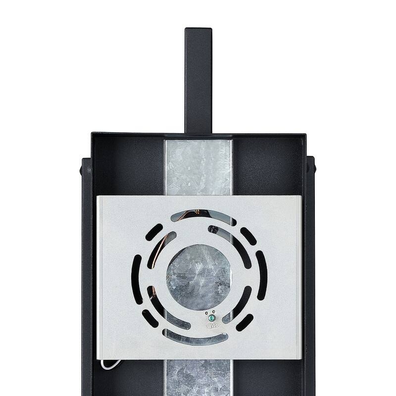 Black Modern Outdoor Wall Sconce Light - 25 in. H