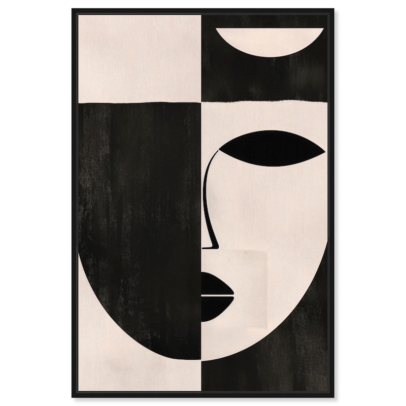 Divided Self II Canvas by Art Remedy - Black - 16" x 24"