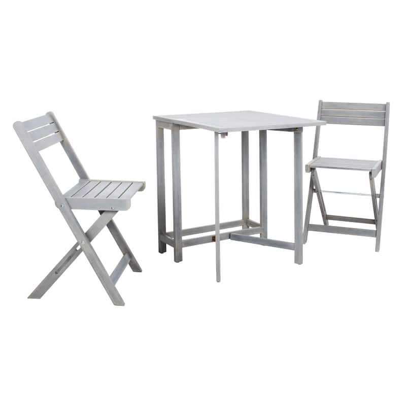 SAFAVIEH Outdoor Laisha Balcony 3-Piece Bistro Set - 24Wx26Dx29H
