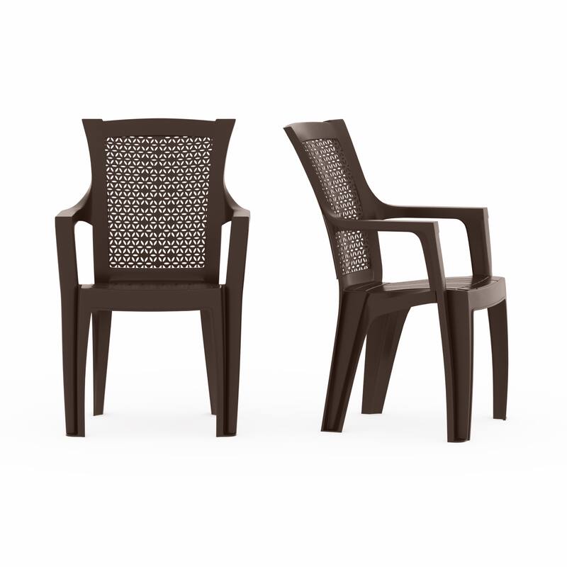 3-Piece Outdoor Bistro Set with Mira Chairs and Trillia Table