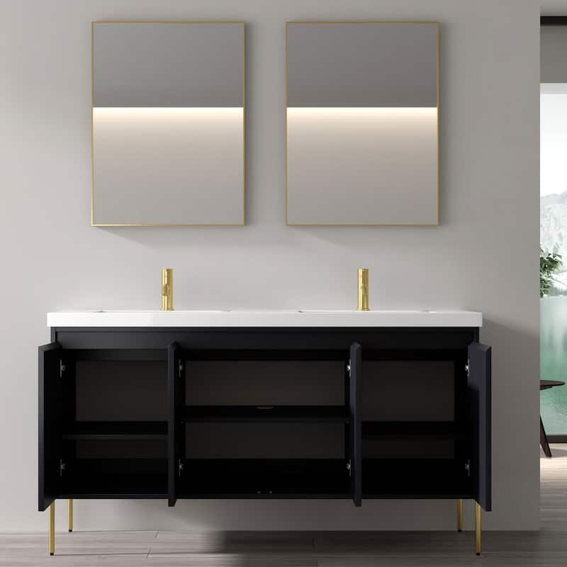 Ripple 60" Bathroom Vanity Kit (Assembly Required)