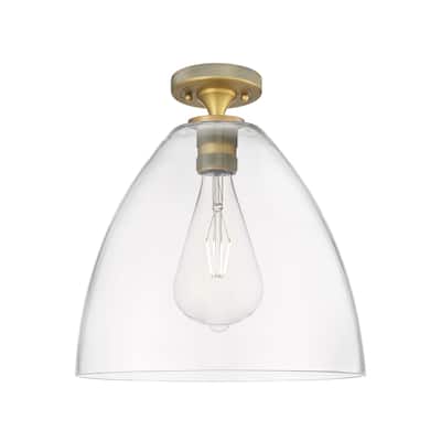 Innovations Lighting 434-1F-10-12 Crown Point Flush Dome Crown Point