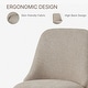 preview thumbnail 17 of 47, Anna Upholstered Swivel Armless Dining Chair for Kitchen Living Room