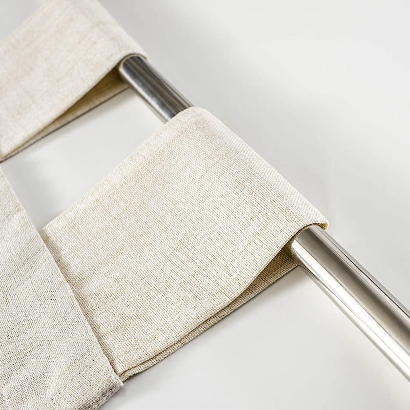 DriftAway Twist Tab Linen Textured Lined Blackout Solid Curtains 2 Panels