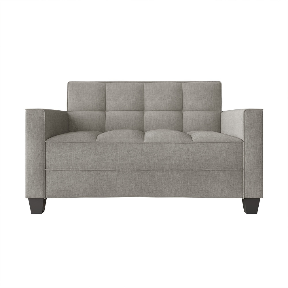 CraftPorch Chic Modern Linen Upholstered Loveseat